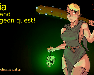 Katia and Dungeon quest! Logo