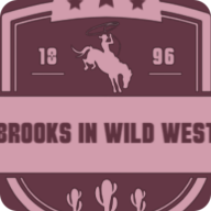 Brooks in Wild West Logo